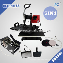 2017 Best Selling! Machine de transfert 5IN1combo